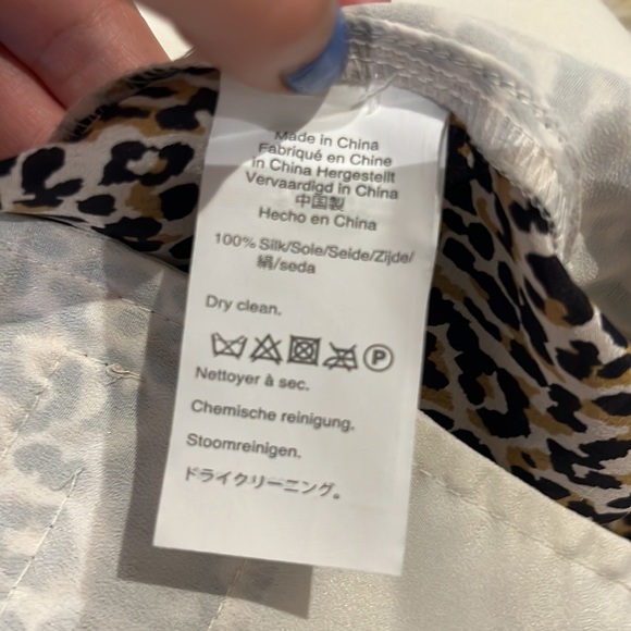 Jcrew 100% Silk Leopard Pants, Wide-leg - Picture 6 of 11